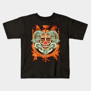 Halloween Clown skull Kids T-Shirt